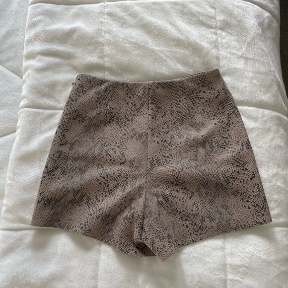 Zara Snakeskin Print Skort - Picture 5 of 5